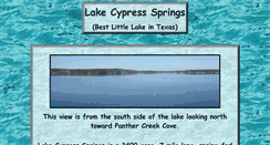 Desktop Screenshot of lakecypresssprings.org
